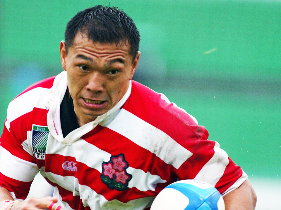 ラグビー ユニフォーム 大畑大介選手 サイン入り