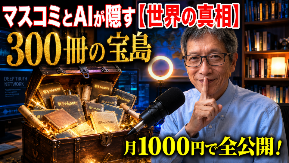 マスコミとAIが隠す世界の【真相】300冊の宝島、月1000円で全公開